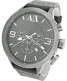 A|X Armani Exchange Watch Men's Ion Leather Strap Watch AX1153