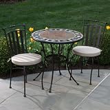 Alfresco Home San Marco Marble Mosaic Bistro Set 51iS%2BdKosIL. SL160 Alfresco Home San Marco Marble Mosaic Bistro Set