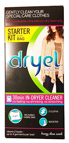 Dryel At-Home Dry Cleaning Starter Kit With Bag, Breeze Clean Scent 1 kit