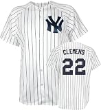 Roger Clemens Majestic MLB Home Pinstripe Replica New York Yankees Youth Jersey