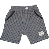【本体綿100％】2016年 夏物 ZOOMIC ズーミック MONO 天竺 ストライプ ５分丈パンツ チャコールグレー◇80cm