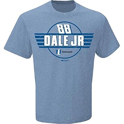 Dale Earnhardt Jr NASCAR #88 Nationwide Fan Up T-Shirt-Light Blue