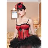 ShaperCorsetRedSatinStrapCorsetwithT-stringSC51001