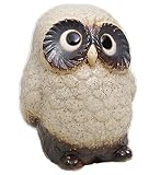 【信楽焼】ふくろう　6.5号 (古信楽)約幅15×奥行き13.5×高さ20cm
