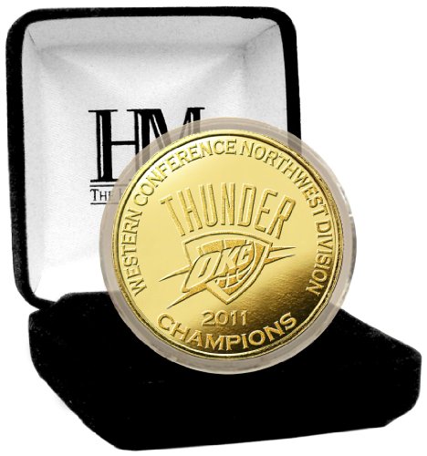 NBA Oklahoma City Thunder 2011 Division Champs 24KT Gold Coin