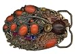 Enchanted Coral Garden Artisan Belt Buckle