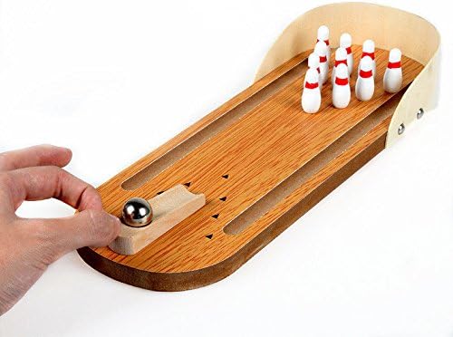 New Children Wooden Mini Desktop Bowling Game Toys Puzzle Desk Ball Board Games