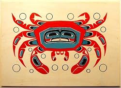 Smoked Salmon Traditional Crab Design Sockeye Style, 4 oz