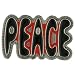 Peace In Words Black Belt Buckle
