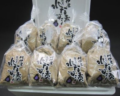 本場泉州産　水なすぬか漬　自宅用Ｎｏ．73［袋入り8個］