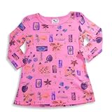 So Fun - Toddler Girls Long Sleeve Knit Dress, Pink, Multi