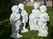 Figuren Vierjahreszeiten Winter, Frühling, Sommer, Herbst Satz 4 Stück Beton