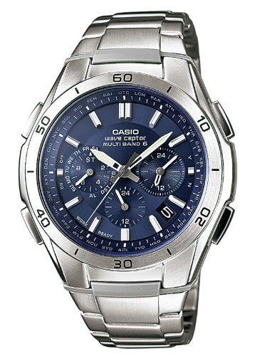 Casio Herren-Armbanduhr XL Funkuhren Analog Edelstahl WVQ-M410D-2AER