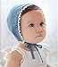 Theplus Baby Girls Cute Denim Flower Soft Beanie Hat Infant Pilot Cap Denim