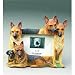 German Shepherd Picture Frame, Figurine Picture Frame