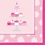Design Design Cupcake Carousel Lunch Napkin, 20-Count Packages (Pack of 4)