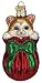 Old World Christmas Letting the Cat Out of the Bag Glass Ornament
