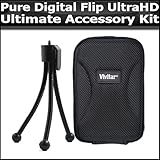 Ultimate Accessory Kit For The Pure Digital Flip Video Camera UltraHD Camco ....