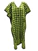 Green Caftans Lounge Wear Cotton Kaftan Dresses Boho Maxi Dress Onesize