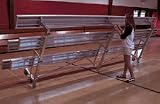 9' Tip N' Roll Galvanized Indoor/Outdoor 3 Row Bleachers