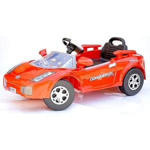Red Lamborghini-Style Kids Electric Sports Car with Lights and Sounds by raid inc