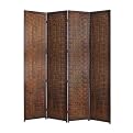 4 Panel Danyl Screen - Brown