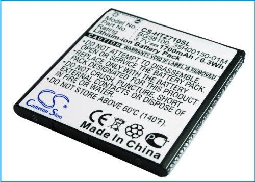 Cameron Sino CS-HTZ710SL Replacement Battery for HTC Sensation / Sensation XE Z715E / G14 / Z710e / Z710T - 1700 mAh - Retail Packaging