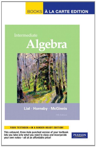 Intermediate Algebra, Books a la Carte Edition (11th Edition)