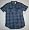 Guess Boy's Short Sleeve Button Down Dress Shirt - Blue (Medium 12/14)