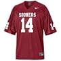 Nike Oklahoma Sooners #14 Crimson Replica Football Jersey