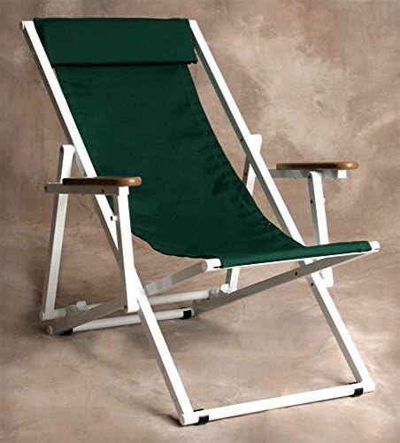 Key West Multi-Position Lounge w Arms in Forest Green