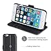 iPhone 6 Case, iPhone 6S Case, TANNC [Screen Protector Included] Flip Leather Wallet Case[Layered Dandy][Card Slot] - for iPhone 6 and iPhone 6S - Black