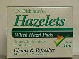 Hazelets Witch Hazel Facial Pads with Aloe - 50 pad ( Multi-Pack)
