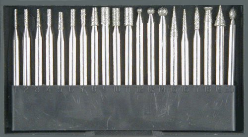 American Presto 19401 Diamond Burr Set, 20 Pieces
