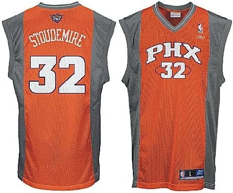 Amare Stoudemire Phoenix Suns NBA Tackle Twill Swingman Replica Basketball Jersey By Reebok (S=36)