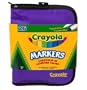 Crayola 26ct. Marker Portfolio with Neon Purple Pouch