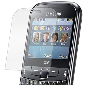 Xylo ClearICE Anti Scratch LCD Screen Cover Film Protectors for the Samsung Ch@t 335 / Chat S3350 Mobile Phone. With Free MicroFibre Cleaning Cloth for Easy Application.