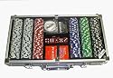 300 Pc Casino Size Poker Chip Set Deluxe Plexi Case