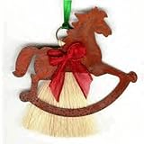 Cowboy Collectibles Horse Hair Rocking Horse Ornament