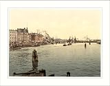 Stettin Harbor Pommeraina Germany (Szczecin Poland), c. 1890s, (S) Library Image