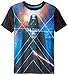 Star Wars Big Boys' Vader Geo Sublimation T-Shirt, Black, X-Large