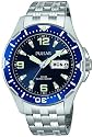 Pulsar Men's Sport Silver-Tone Stainless Steel Watch #PXN107