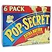 Pop Secret Popcorn, Extra Butter, 6-Count Packages (Pack of 8)