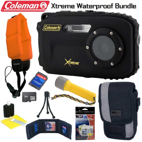 51iTTjmuTVL Check Out Coleman C5WP BK Xtreme 12MP 33ft. Waterproof 8GB Digital Camera Bundle  konica 