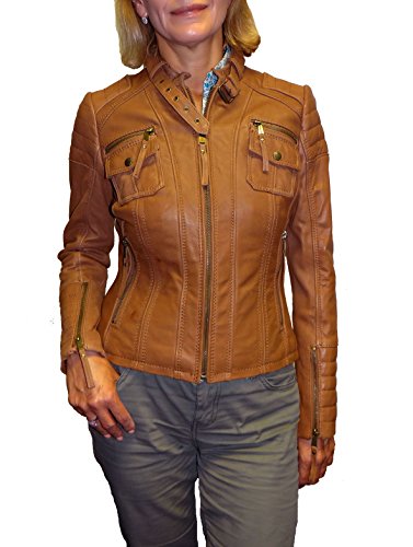 MICHAEL Michael Kors Women's Zip Front Leather Jacket