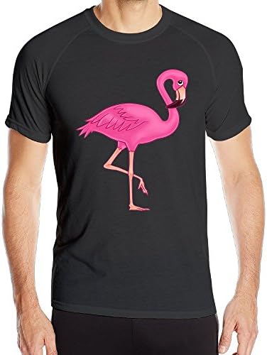 Men's Pink Flamingo Tee Shirt Crew