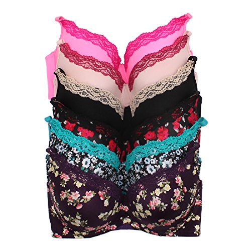 Youmita Fashion Flower Printed D, Dd and DDD Cup Bras