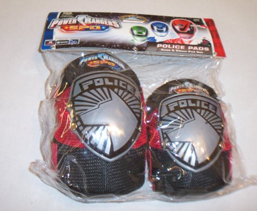 Childrens Toyshop  Toys : POWER RANGERS POLICE PADS/ KNEE & ELBOW PAD SET