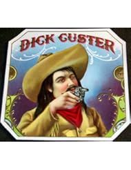 Gunslinger! Dick Custer Embossed Cigar Label, 1910s