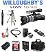 Sony NEX-VG20 Interchangeable Lens HD Handycam Camcorder (Black) + Sony E-Mount 18-200mm f/3.5-6.3 Zoom Lens + Extra Spare Battery + LEXSpeed 32GB SDHC Memory Card + Sunpak VL-LED-12 Compact Video Light + Sunpak Heavy Duty Mon-Tripod + 3pc Multi-Coated Filter Kit +Deluxe Camera Bag Plus Bonus Sunpak Solar Flashlight & Charger & Much More! Willoughby's Est. 1898 Bundle